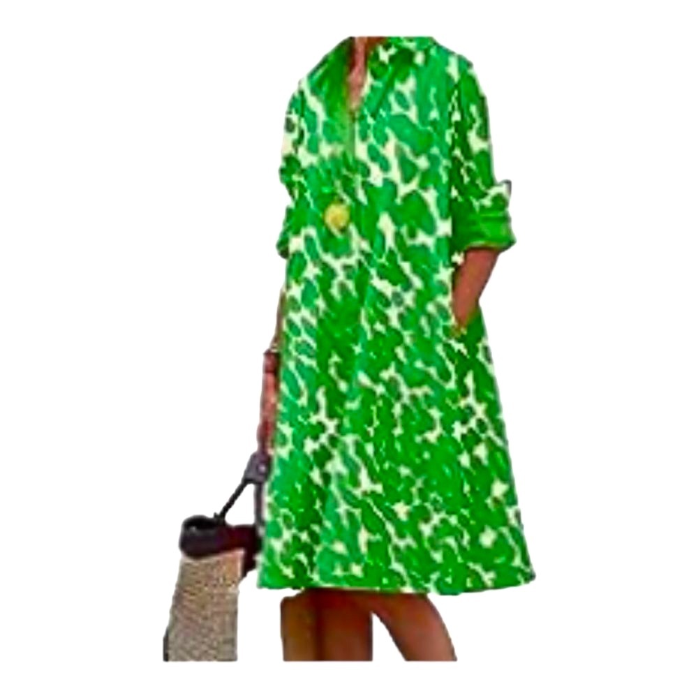 Kelly Green Coastal Shirtdress | Preppy Chic in 2XL - Picture 10 of 10